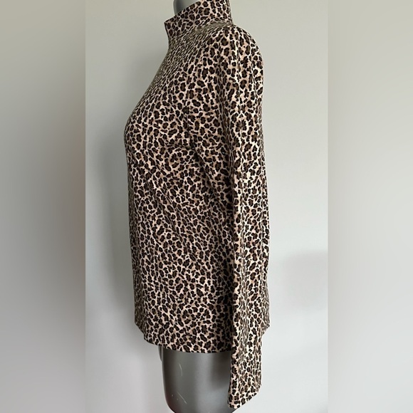 💟Leopard  Print Mock-neck Classic - Picture 2 of 11